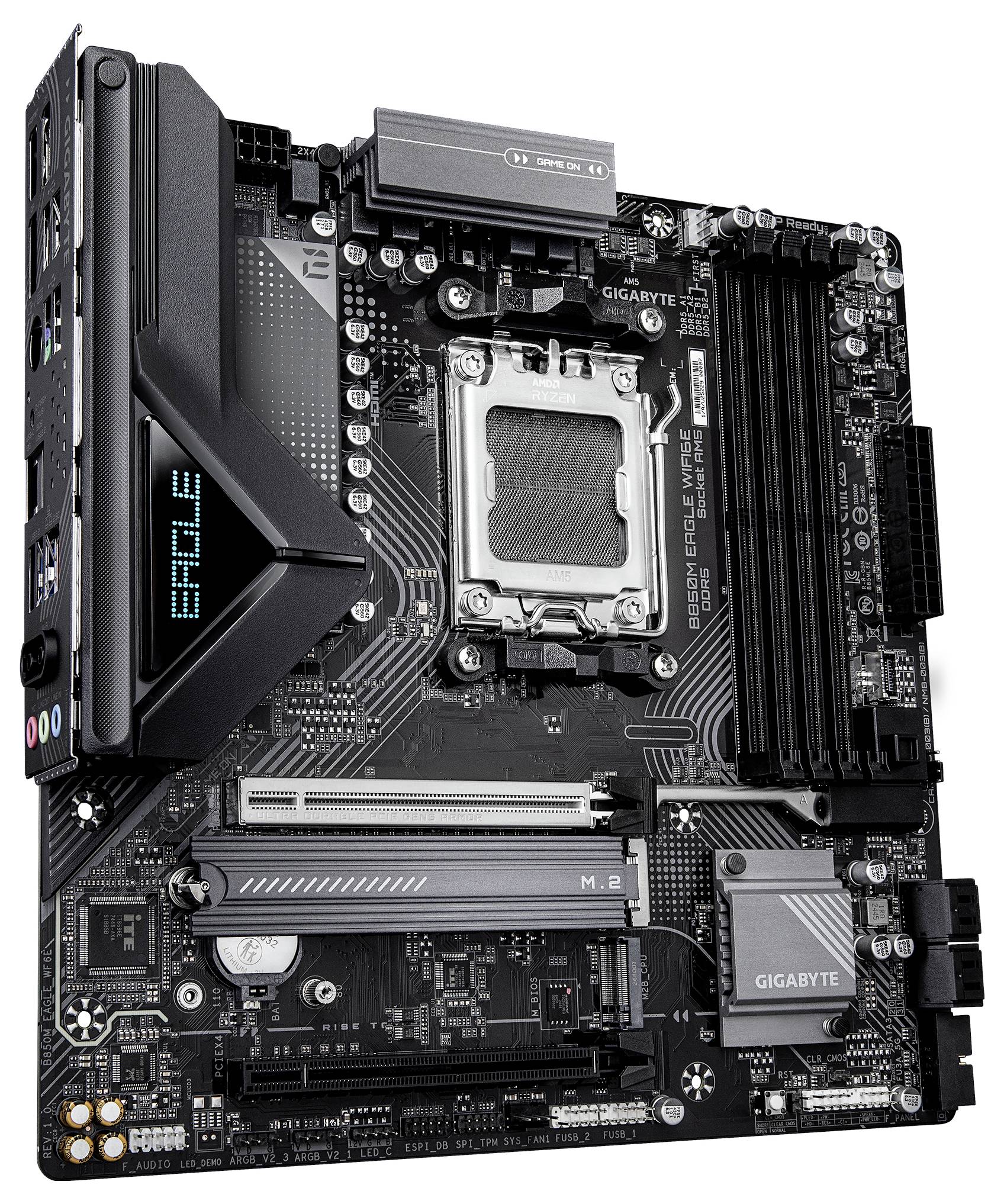 Gigabyte B850M Eagle WiFi6E Mainboard Sockel (PC) AMD® AM5 Formfaktor (Details) Micro-ATX Mainboard-Chipsatz AMD® B850