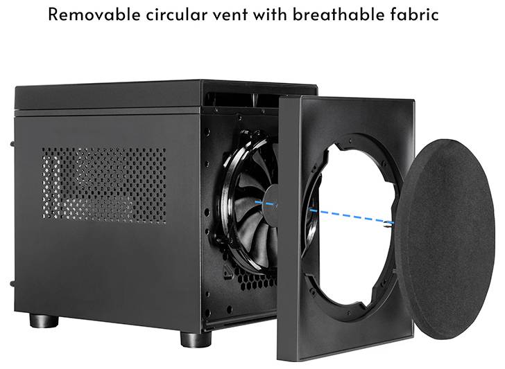 Chieftec CI-03B-OP Micro-Tower PC-Gehäuse Schwarz