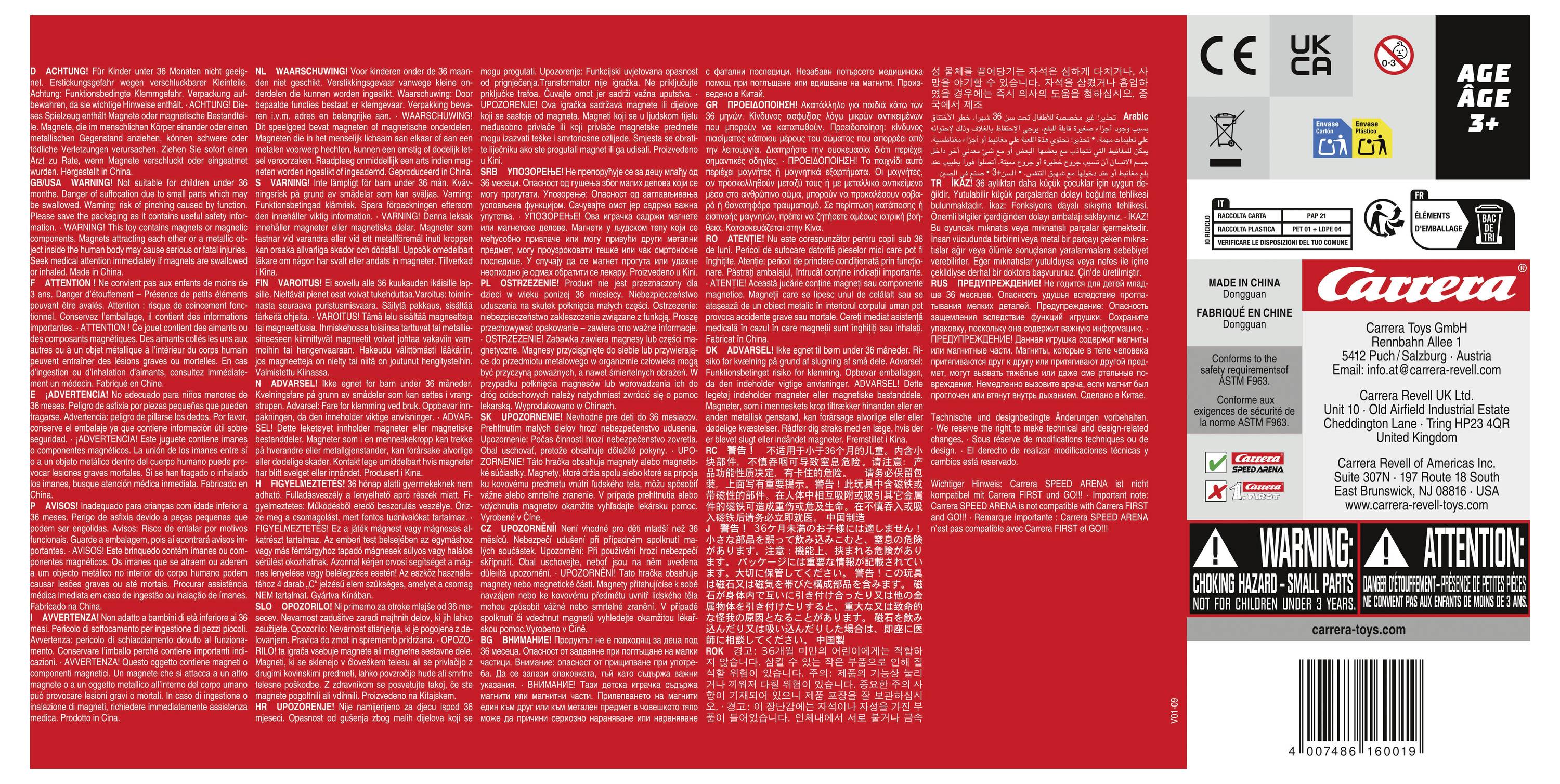 Carrera 20016001 Speed Auto