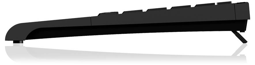 Keysonic ACK-540U+ (US) Kabelgebunden Tastatur US-Englisch, QWERTY Schwarz