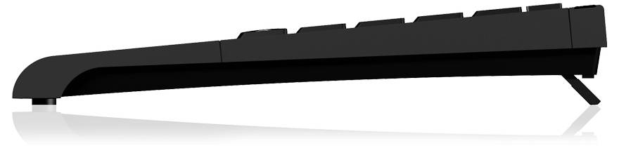 Keysonic ACK-595C+ (US) Kabelgebunden Tastatur US-Englisch, QWERTY Schwarz PS2-Anschluss