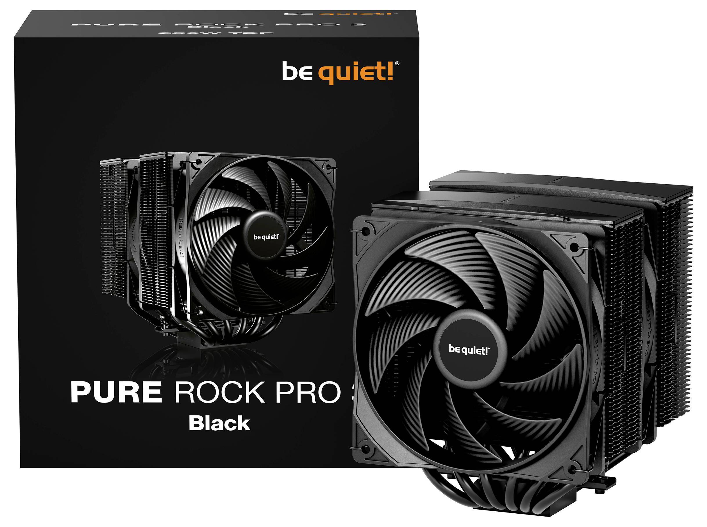 BeQuiet PURE ROCK PRO 3 Black CPU-Kühler mit Lüfter