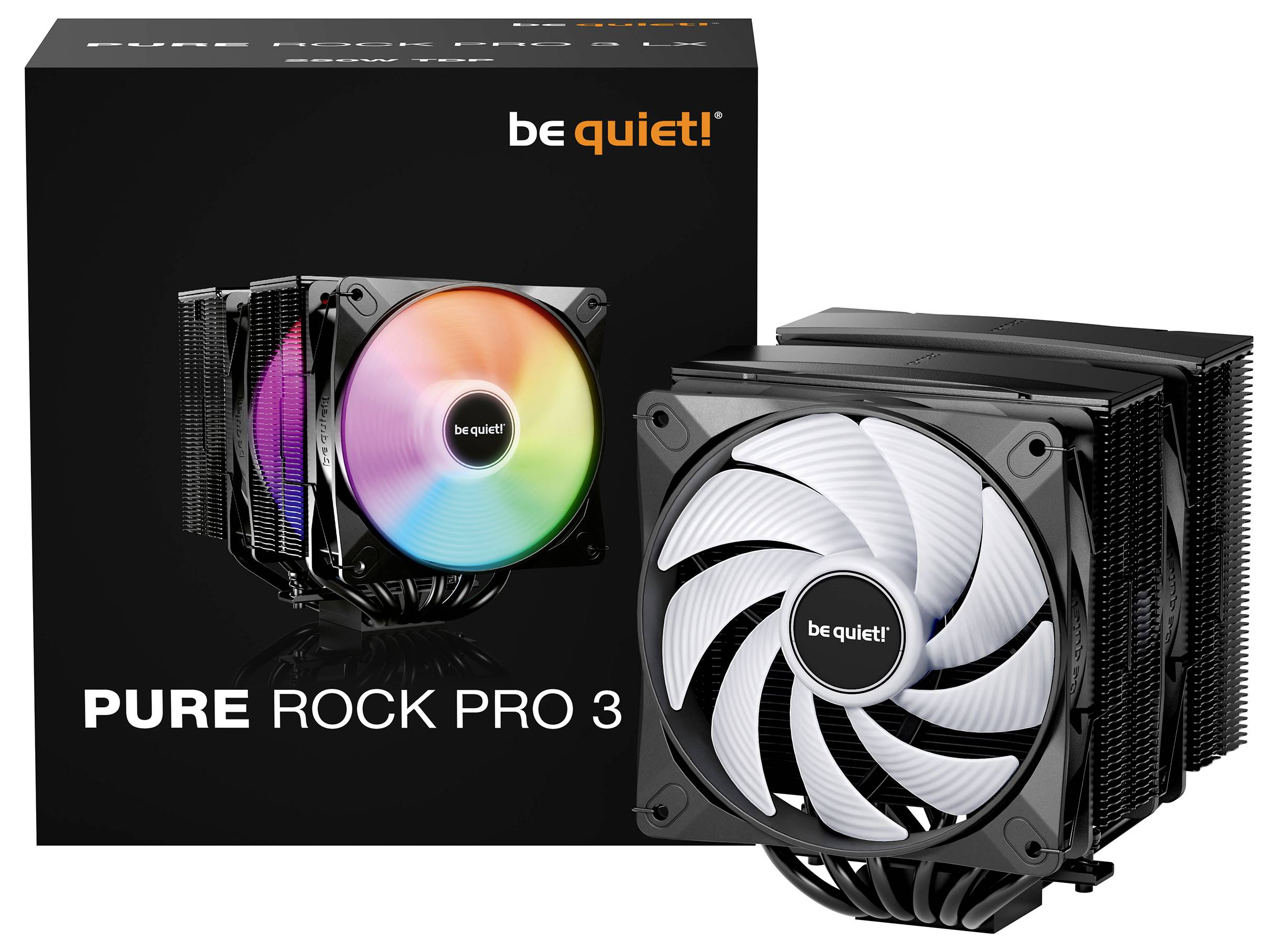 BeQuiet PURE ROCK PRO 3 LX Black CPU-Kühler mit Lüfter