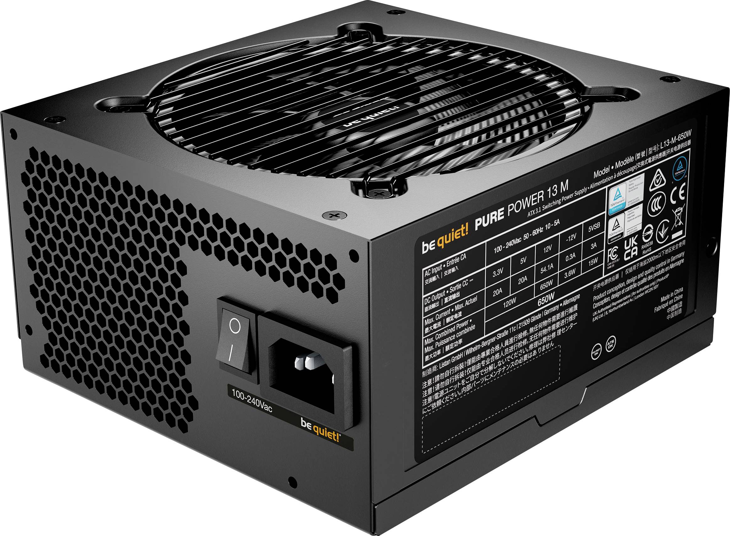 BeQuiet PURE POWER 13M 650W PC Netzteil 650W ATX