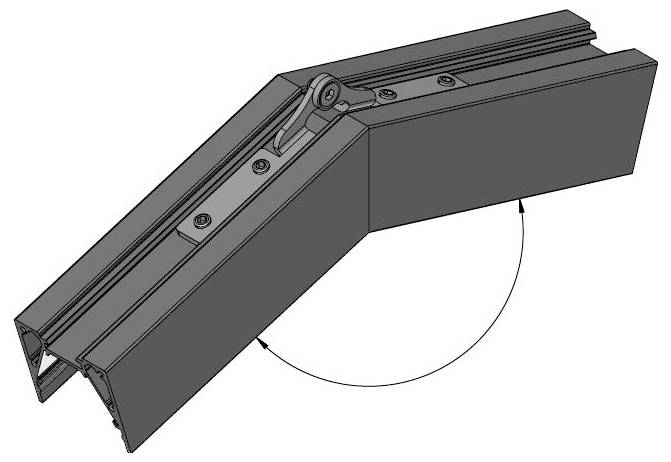 Eine wandmontierte zylindrische Halterung mit vier Schraubenlöchern zur sicheren Befestigung.