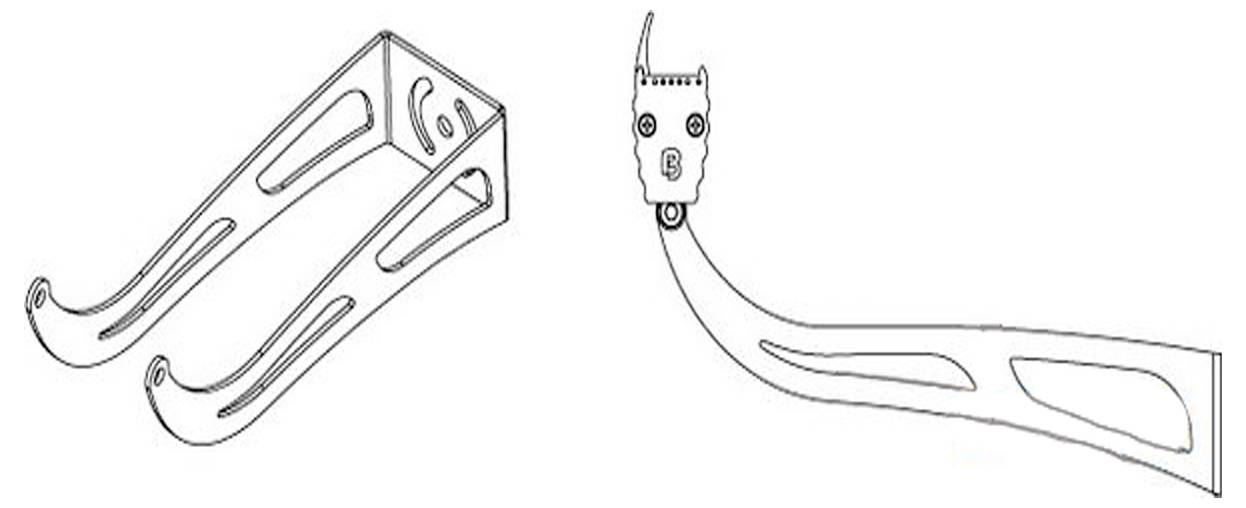 Ein Nahaufnahmebild einer linearen Führungsschiene mit einem eleganten metallischen Design und schwarzer Unterseite, das ihre Struktur und Textur veranschaulicht.