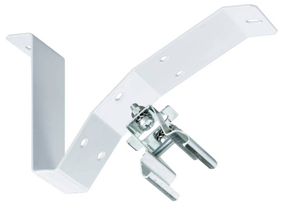 Metallmontageklammer mit dreieckiger Form und verstellbarem Mechanismus, typischerweise zum Befestigen von Strukturen oder Ausrüstungen verwendet.