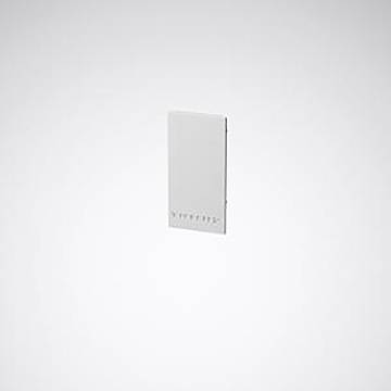 Ein elegantes weißes Smartphone gegen einen einfachen Hintergrund, das das minimalistische Design des Telefons und die vertikale Ausrichtung zeigt.