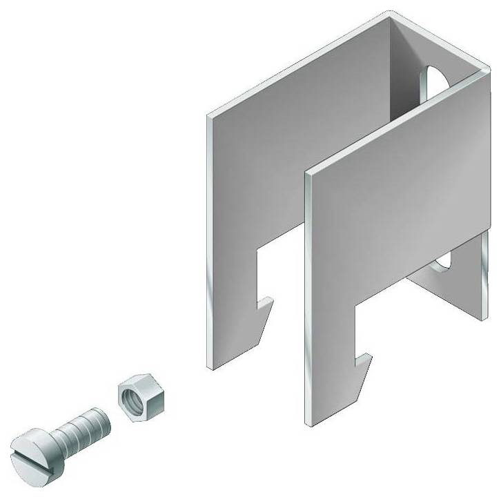 Rechteckiges weißes Metallgehäuse mit offener Unterseite, wahrscheinlich für die Installation einer Deckenleuchte oder Lüftungsanlage konzipiert.