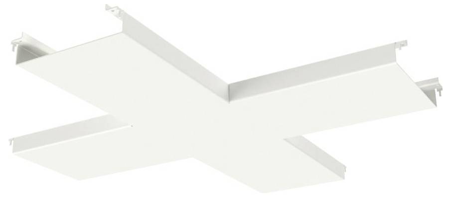 Zwei Metallmontageklammern neben einer kleinen weißen Box, wahrscheinlich eine elektrische Komponente, zur Anzeige angeordnet.