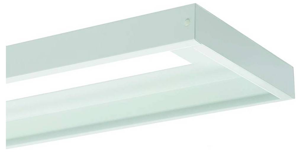 Ein weißes, halbkreisförmiges Panel mit zwei kleinen Löchern an jeder oberen Ecke, wahrscheinlich für Montage- oder Befestigungszwecke.