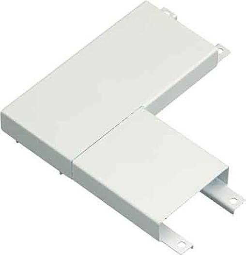 Ein metallischer rechteckiger Kanalverbinder mit L-förmigem Design, der in HVAC-Systemen zum Verbinden von Kanalabschnitten im rechten Winkel verwendet wird.