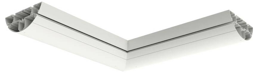 Metallisches T-förmiges Deckenpaneel, entwickelt für einfache Montage, mit glatter Silberfinish und verriegelbaren Kanten für nahtlose Integration.