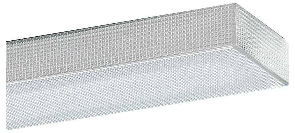 Rechteckiges LED-Paneellicht in einem minimalistischen weißen Rahmen, konzipiert für die Deckenmontage und bietet direkte Beleuchtung.