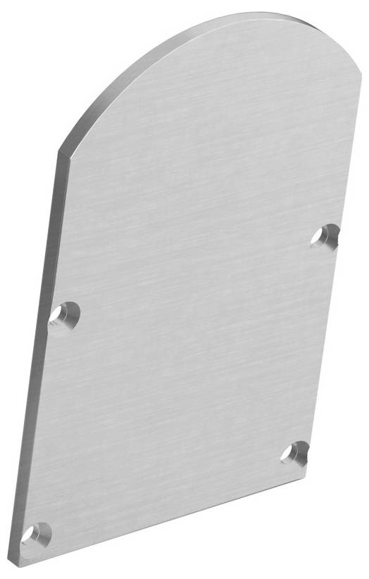 Eine Nahaufnahme einer weißen rechteckigen Leuchte mit metallischen Kanten, die an einer Wand oder Decke montiert ist, vor weißem Hintergrund.