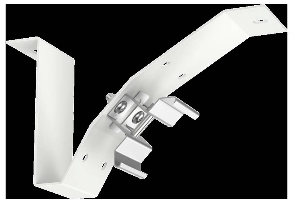 Rechteckige weiße Deckenleuchte mit schlankem, minimalistischem Design.