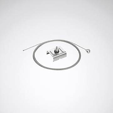 Ein Stahlseil mit einem Ankerklotz und einer Schleife, häufig verwendet in Rigging- oder mechanischen Anwendungen.