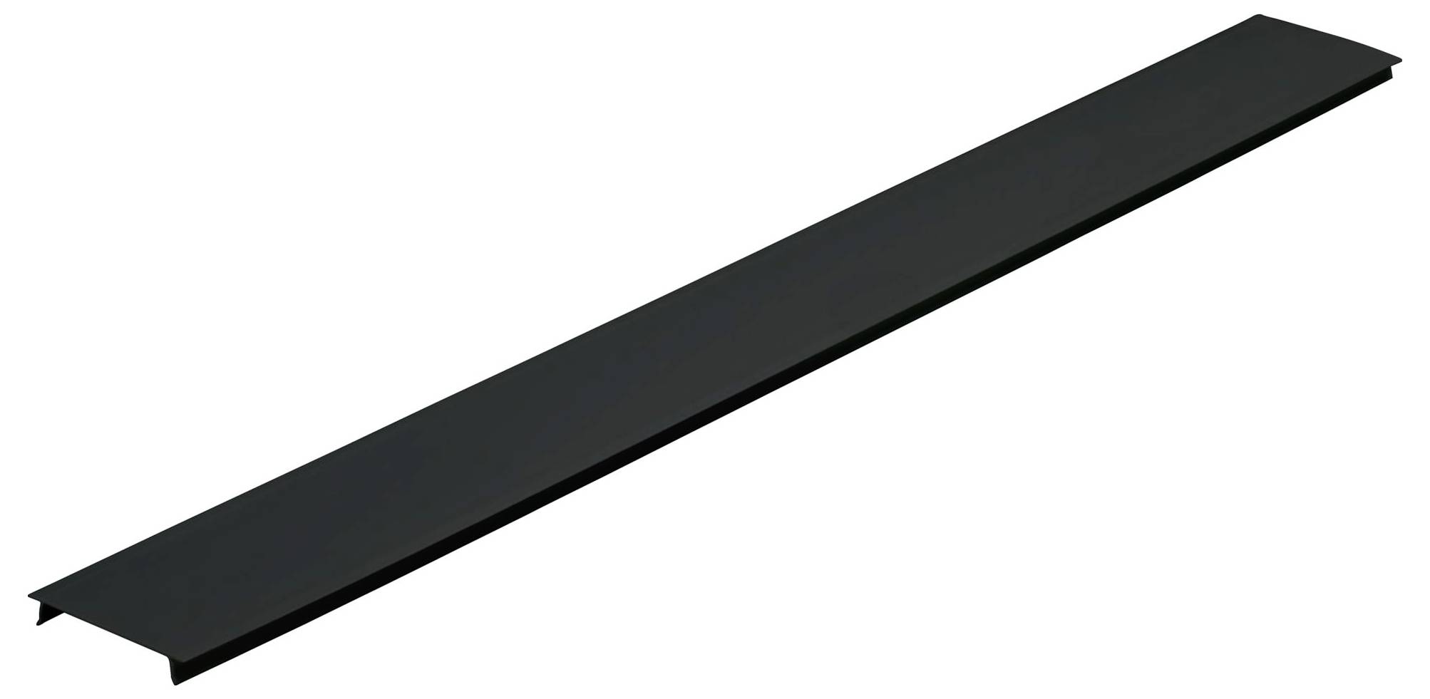 Eine schlanke, rechteckige, Einbau-Leuchte mit minimalistische Formgebung, vor einem schlichten weißen Hintergrund präsentiert.