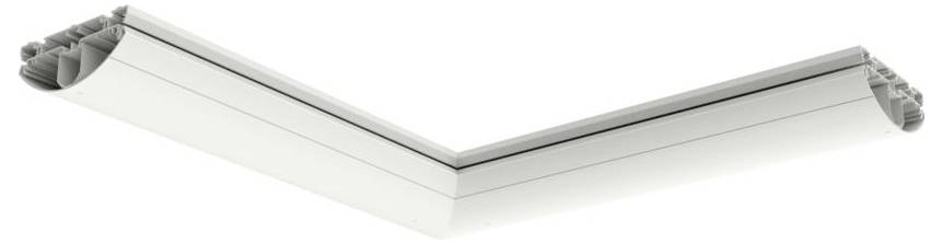 Schwarzes zylindrisches Objekt mit zwei konzentrischen Kreisen auf der sichtbaren Fläche, vor hellem Hintergrund angebracht.