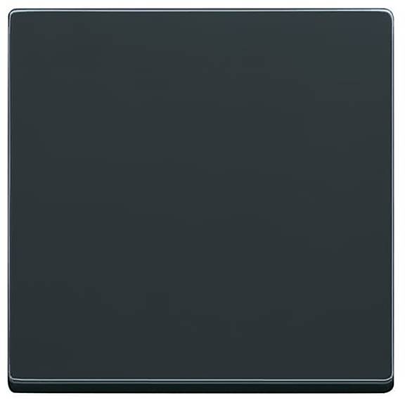 Ein glänzendes schwarzes Quadrat mit abgerundeten Ecken, das einer glatten Kachel ähnelt.
