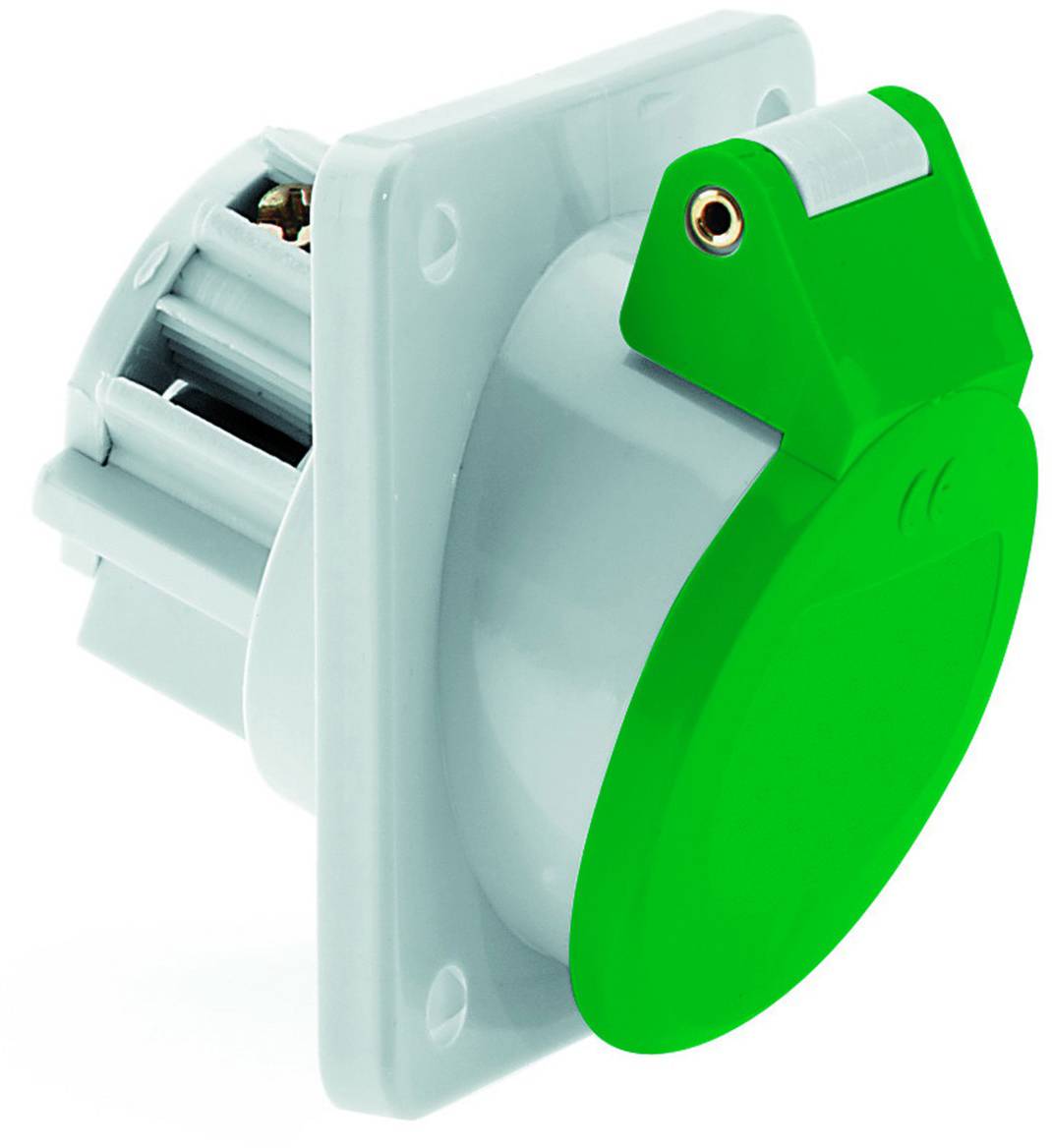 Ein Nahaufnahmebild einer eingebauten LED-Leuchte mit sichtbaren LED-Dioden entlang eines Metallstreifens, die für die Deckenmontage konzipiert ist.