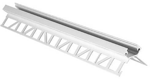 Ein vertikales, goldfarbenes, fünfteiliges Fotorahmen mit leeren Plätzen zum Einfügen von Fotos vor weißem Hintergrund.