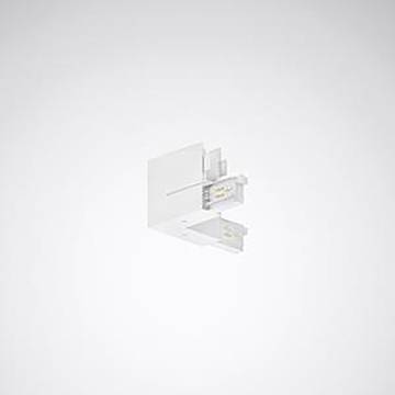 Eine hellgraue 3D-Darstellung eines Plexiglases mit zwei angebrachten Stangen und Eckwinkeln. Vor neutralem Hintergrund angeordnet.