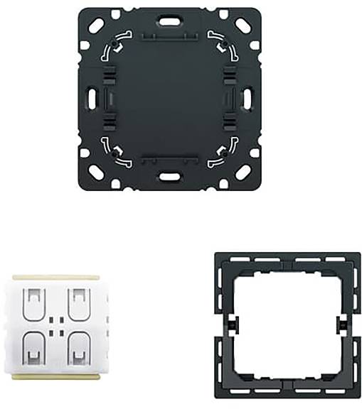 Ein LED-Dimmmodul mit der Bezeichnung '6586/14 LED-Dimmer', das verschiedene elektrische Nennwerte und Anschlusspunkte für Steuerung und Installation zeigt.