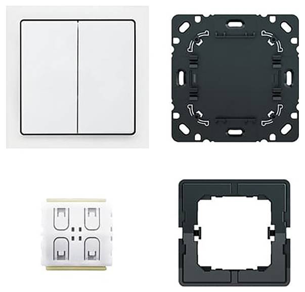 Ein intelligentes Türschloss mit zylindrischem Design und metallischer Oberflächenfinish, gekennzeichnet mit 'Busch-Jaeger', mit elektronischem Schlüsselzugriff.
