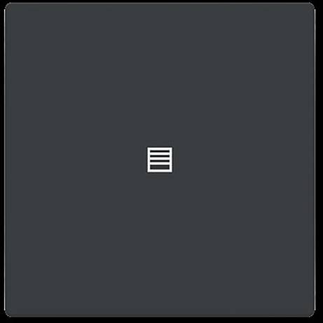 Ein quadratisches, dunkelgraues Symbol mit einem weißen, dreilinigen Menüsymbol in der Mitte, das ein ausklappbares Navigationsmenü andeutet.