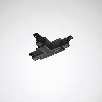 Schwarzer 'M'-förmiger Stecker mit zwei Paaren hervorstehender Befestigungspunkte, konzipiert für elektrische oder mechanische Verbindungen, vor einem einfachen Hintergrund.