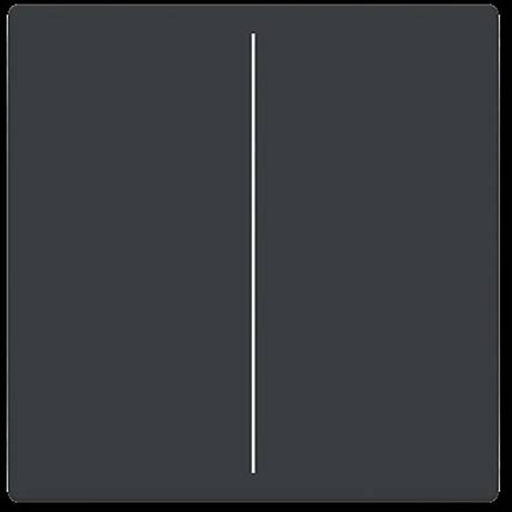 Eine einzelne, dünne, vertikale weiße Linie auf dunklem Hintergrund.