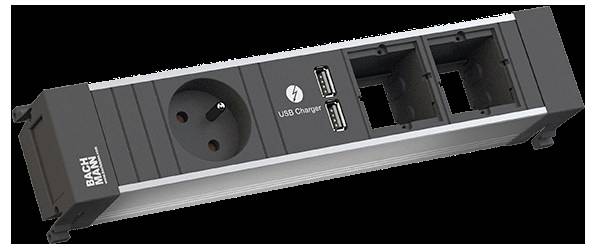 Bachmann 9160628 Einbau-Steckdosenleiste 1St.