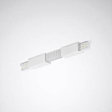 Erweiterbarer Deckenleuchten-Schienenstecker, verwendet zum Verbinden und Erweitern von Schienenleuchtensystemen in linearer Anordnung.
