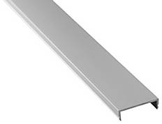 Ein Silbermetall-Schienenteil, langgestreckt und rechteckig, das für Gleitmechanismen oder als Strukturstützelement verwendet wird.