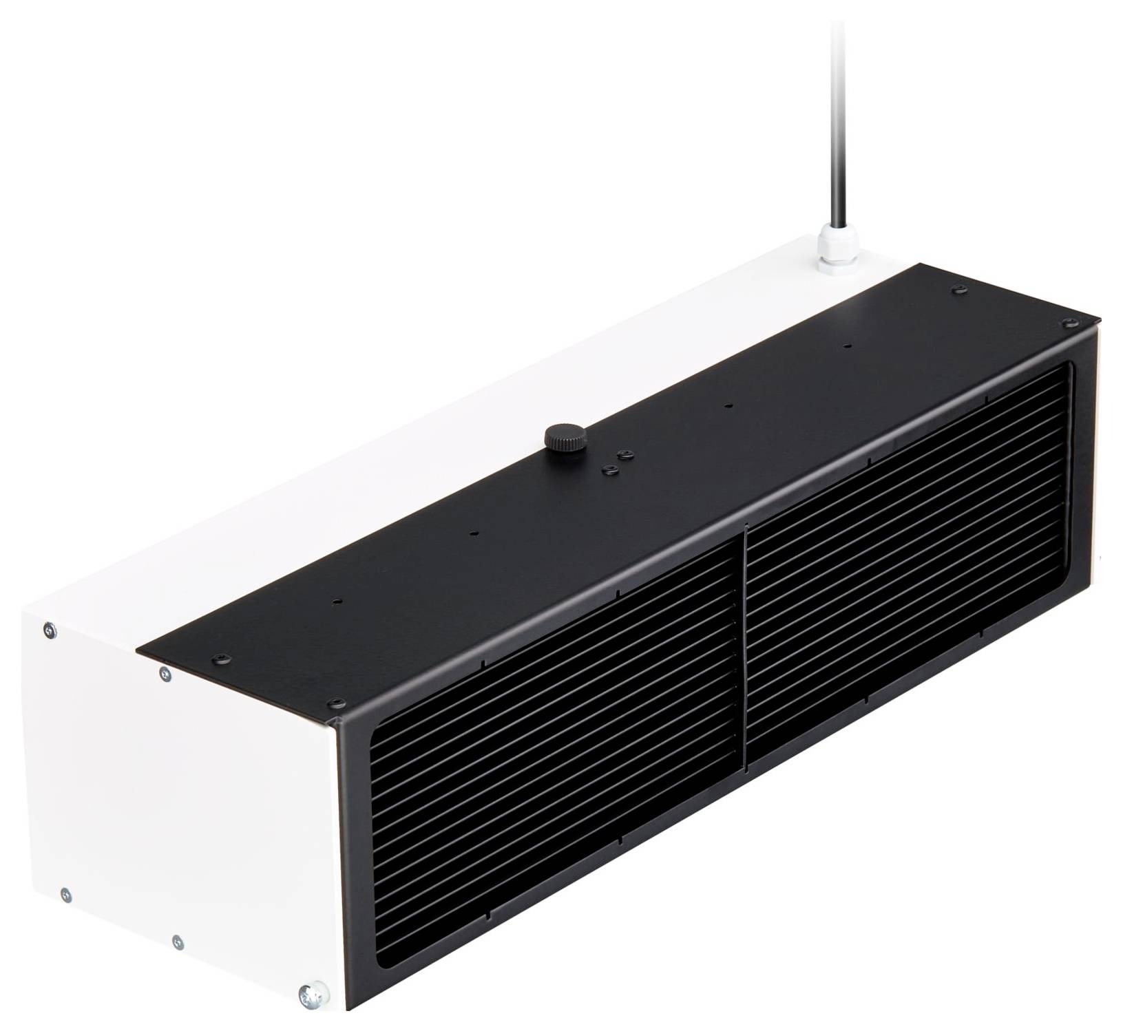 Ein vierpolar ausgeführter Leistungsschalter, gekennzeichnet mit „EIN/AUS