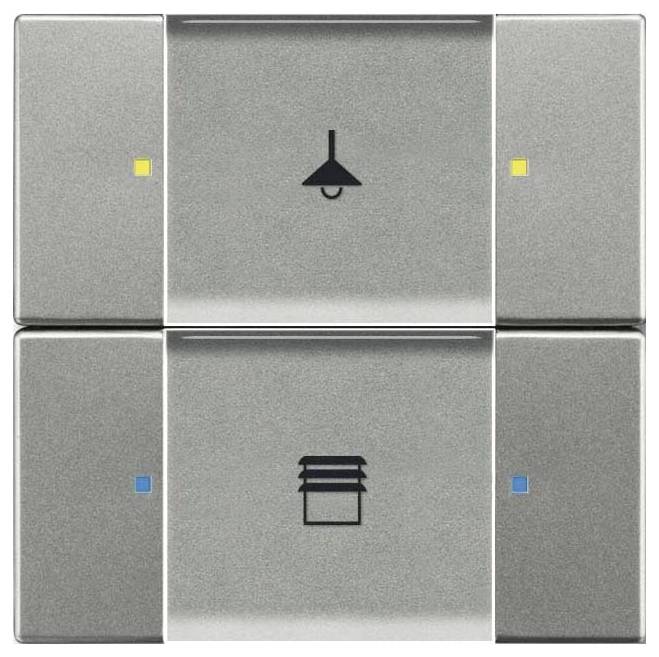 Ein weißer, an der Wand montierter Bewegungsmelder mit rechteckiger Form und einem gebogenen, durchscheinenden Erkennungspanel an der Vorderseite.