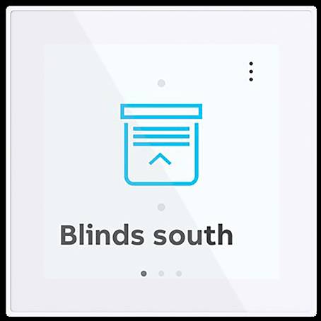 Bedienungsschnittstelle „Jalousien südlich