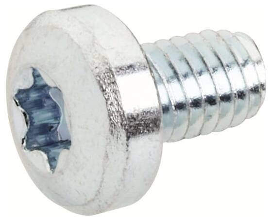 Ein weißes kreisförmiges Elektrosteckdose mit der Bezeichnung 