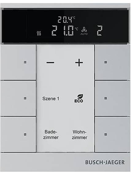 Ein weißer an der Wand montierter Bewegungsmelder mit rechteckigem Linsenfeld, der zur Bewegungserkennung zur Steuerung von Beleuchtungs- oder Sicherheitssystemen verwendet wird.