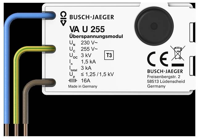 Busch-Jaeger 2CKA002011A6330 VA U 255 Überspannungsableiter 1St.