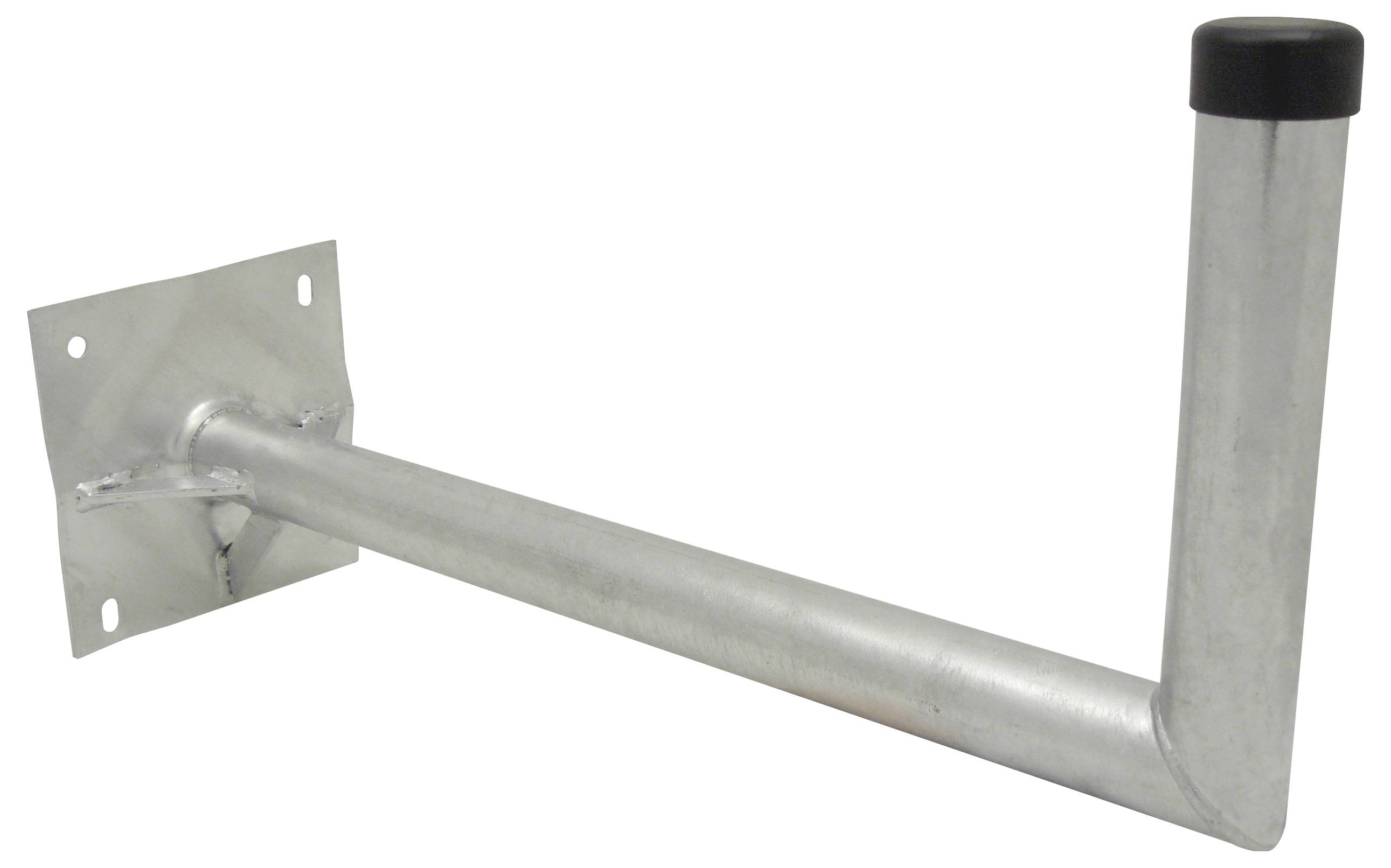 Blaue rechteckige Kunststoff-Elektrobox mit Schraubenlöchern an jeder Ecke und einem Kabeleingang an der Oberseite.