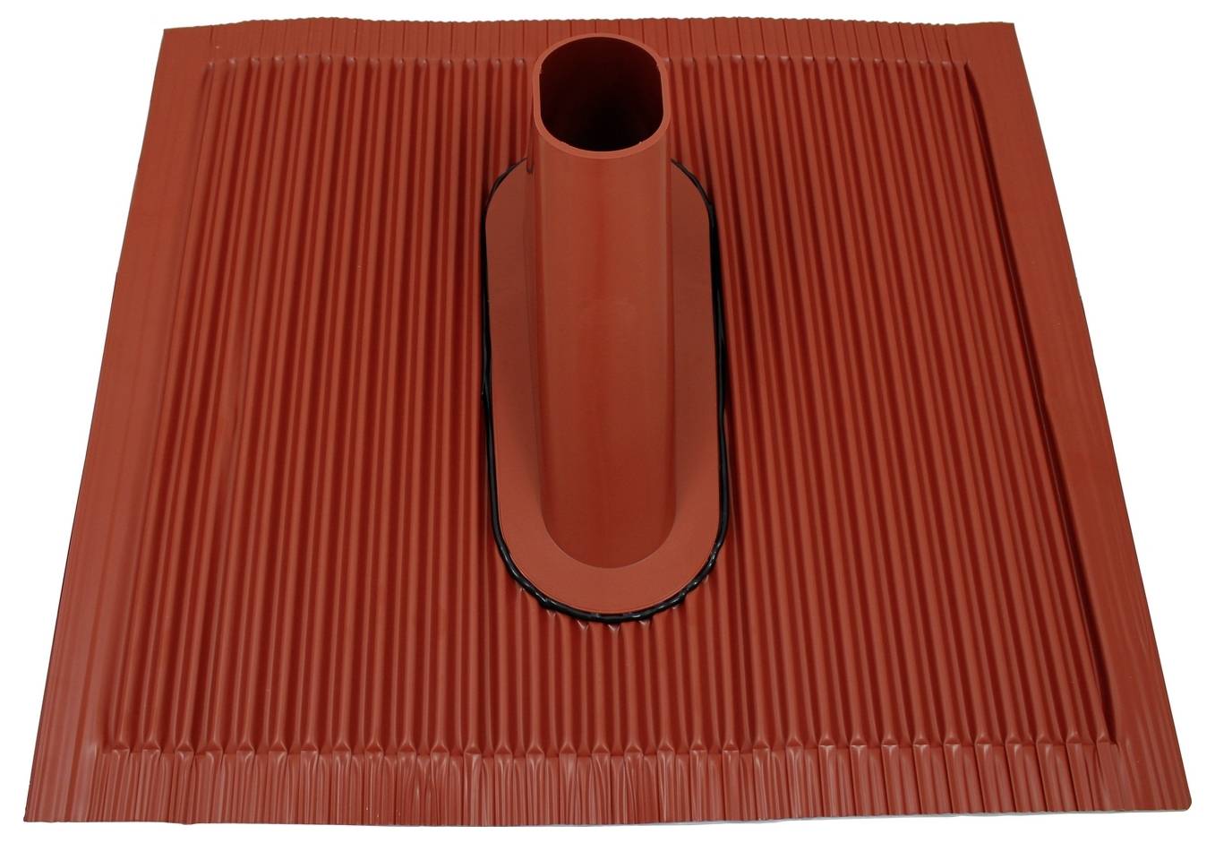 Ein Inline-Kanalventilator mit zylindrischem Design, der mit einem Satz gekrümmter Schaufeln im Inneren ausgestattet ist und zur Belüftung in HLK-Systemen verwendet wird.