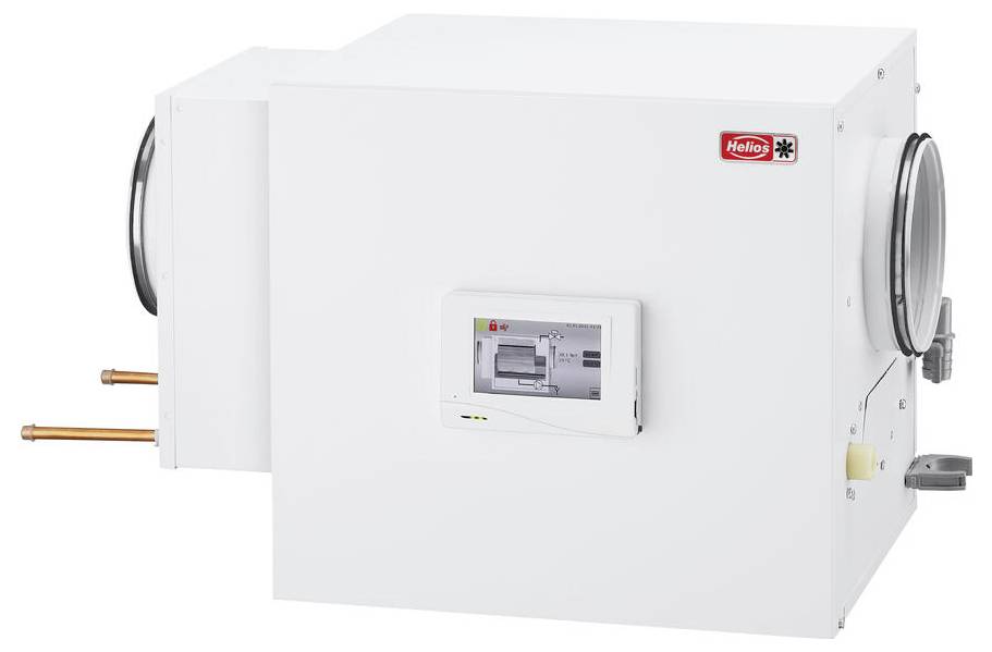 Elektrisches Ausschalt-Timer-Modul in elfenbeinfarbener Gehäuse mit blauem Etikett oben; beschriftet mit 'N', 'L', 'DA', 'DA' zur Angabe der Anschlüsse.