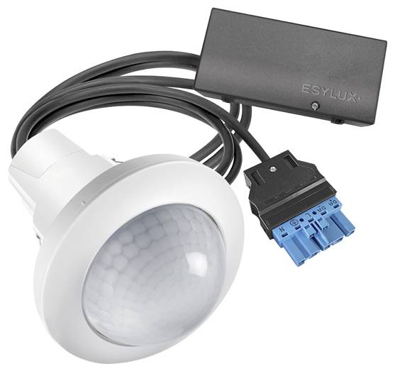 Schwarze Strahler mit zylindrischem LED-Leuchtenkopf, montiert auf einer Deckenleiste, konzipiert für gerichtete Beleuchtung in Innenräumen.