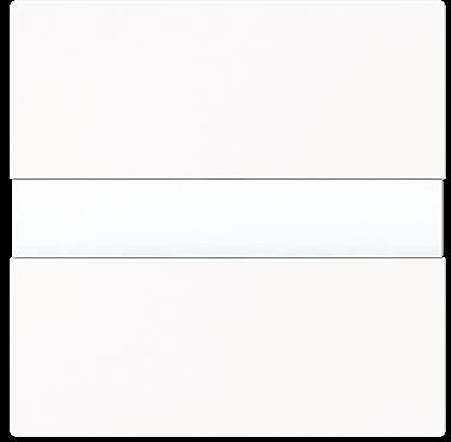 Horizontale weiße Lamelle, die sich in einen Hintergrund derselben Farbe verfließt.