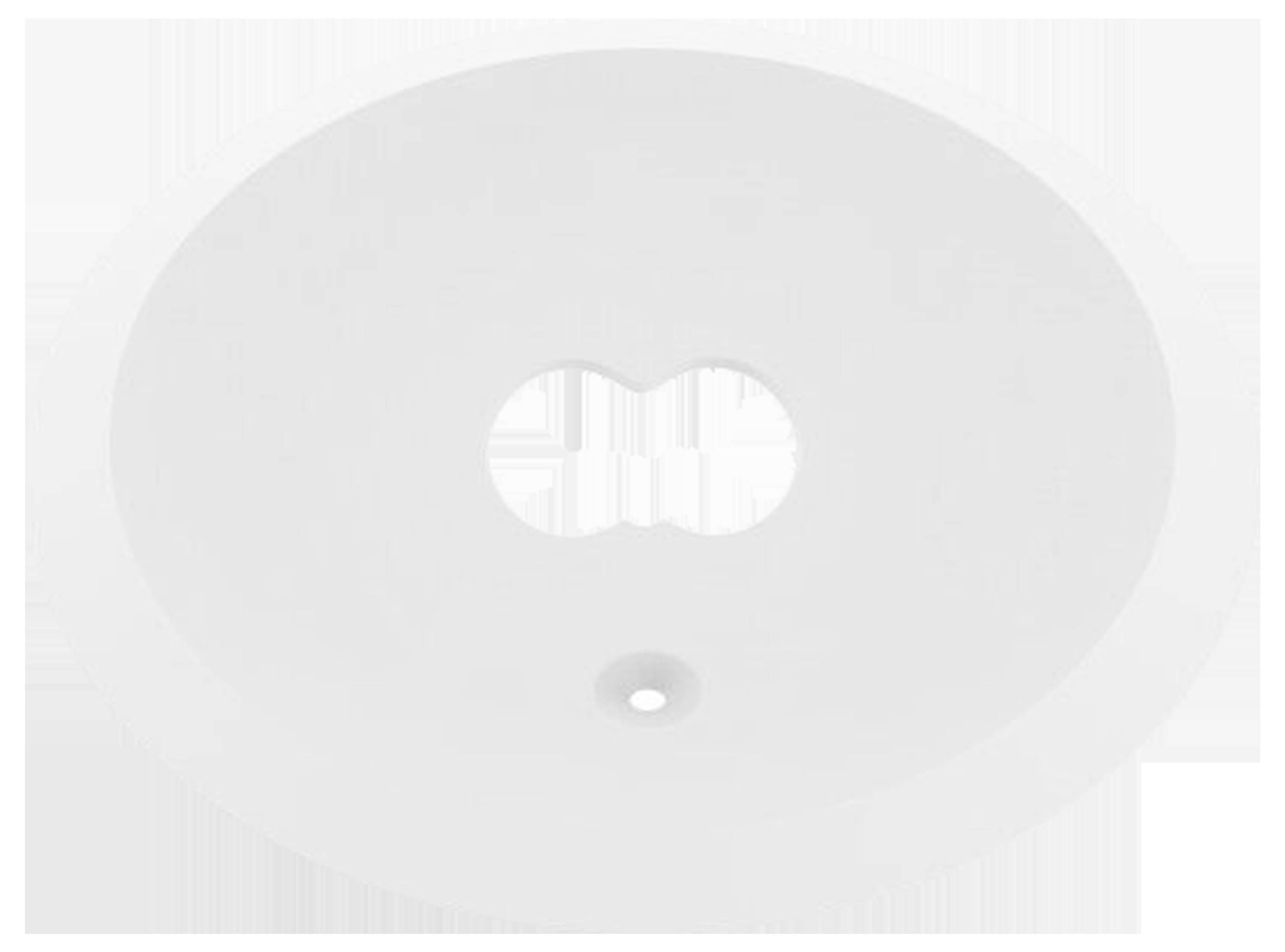 Eine quadratische metallische Lüftungsanlage mit kreisförmigen Kanälen auf beiden Seiten, die zur Luftzirkulation in Klimaanlagen verwendet wird.