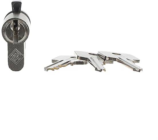 Eine lange, zylindrische LED-Röhrenleuchte mit orangefarbenen Endkappen, dargestellt vor einem schwarzen Hintergrund.