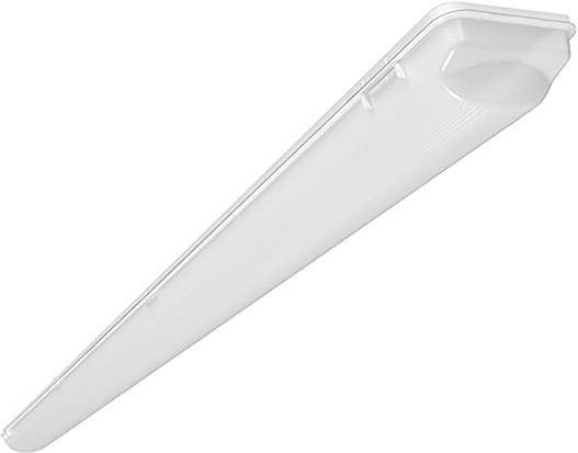 Rechteckige LED-Leuchte mit durchscheinender Abdeckung, konzipiert für die Deckenmontage, um helle und effiziente Beleuchtung bereitzustellen.