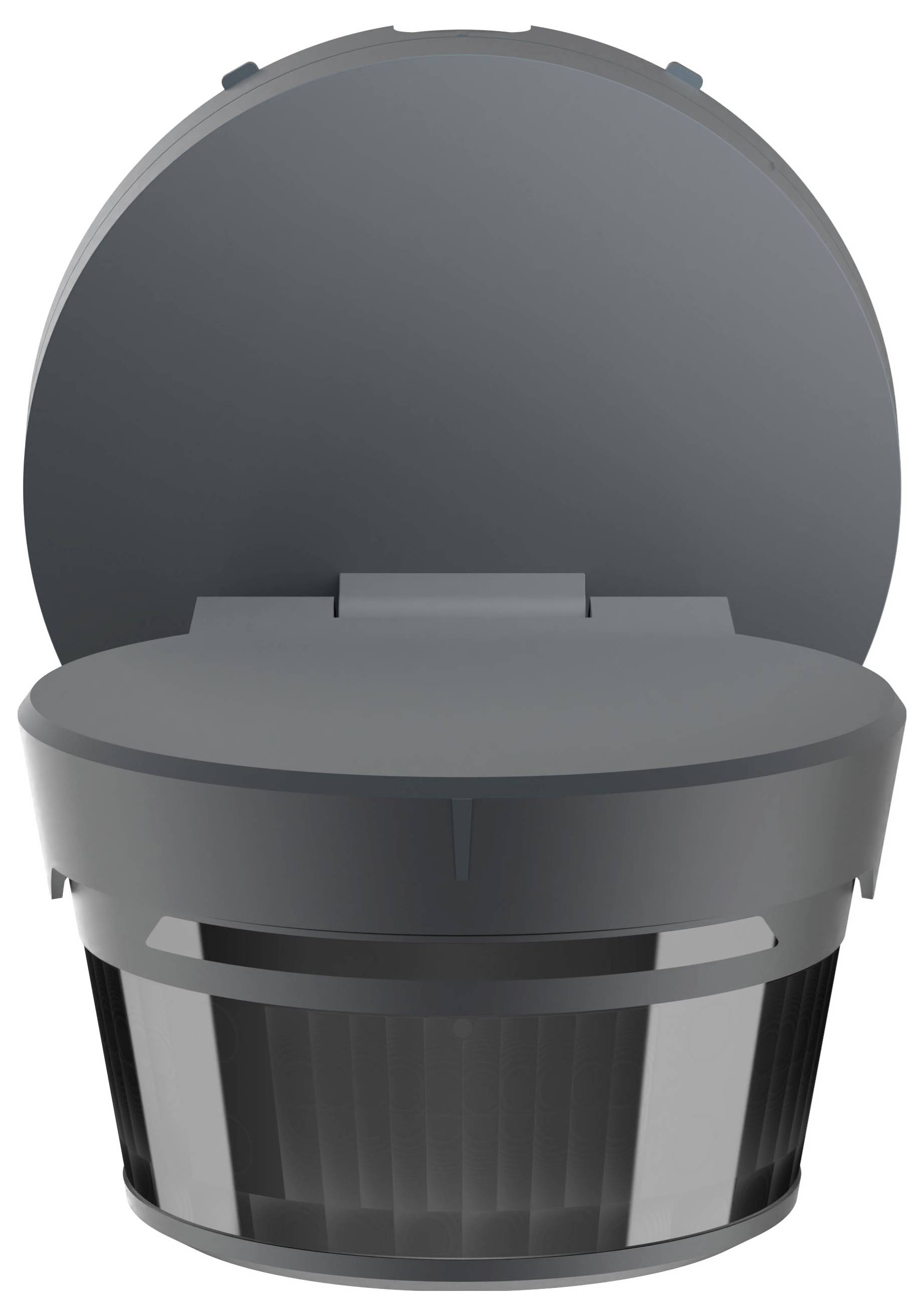 Eine dunkel gefärbte, offene Toilette mit einem eimer-ähnlichen Sockel, entworfen für moderne Badezimmer.